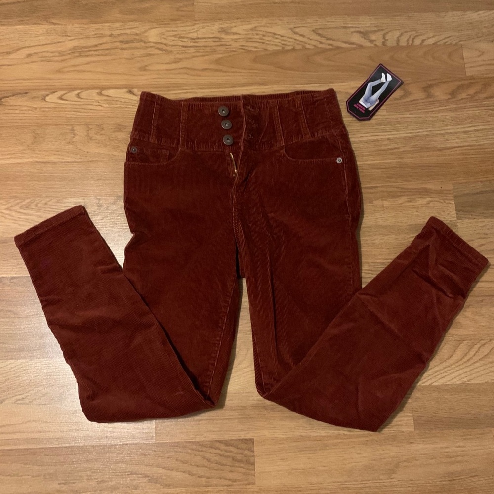 High waisted corduroy jeans